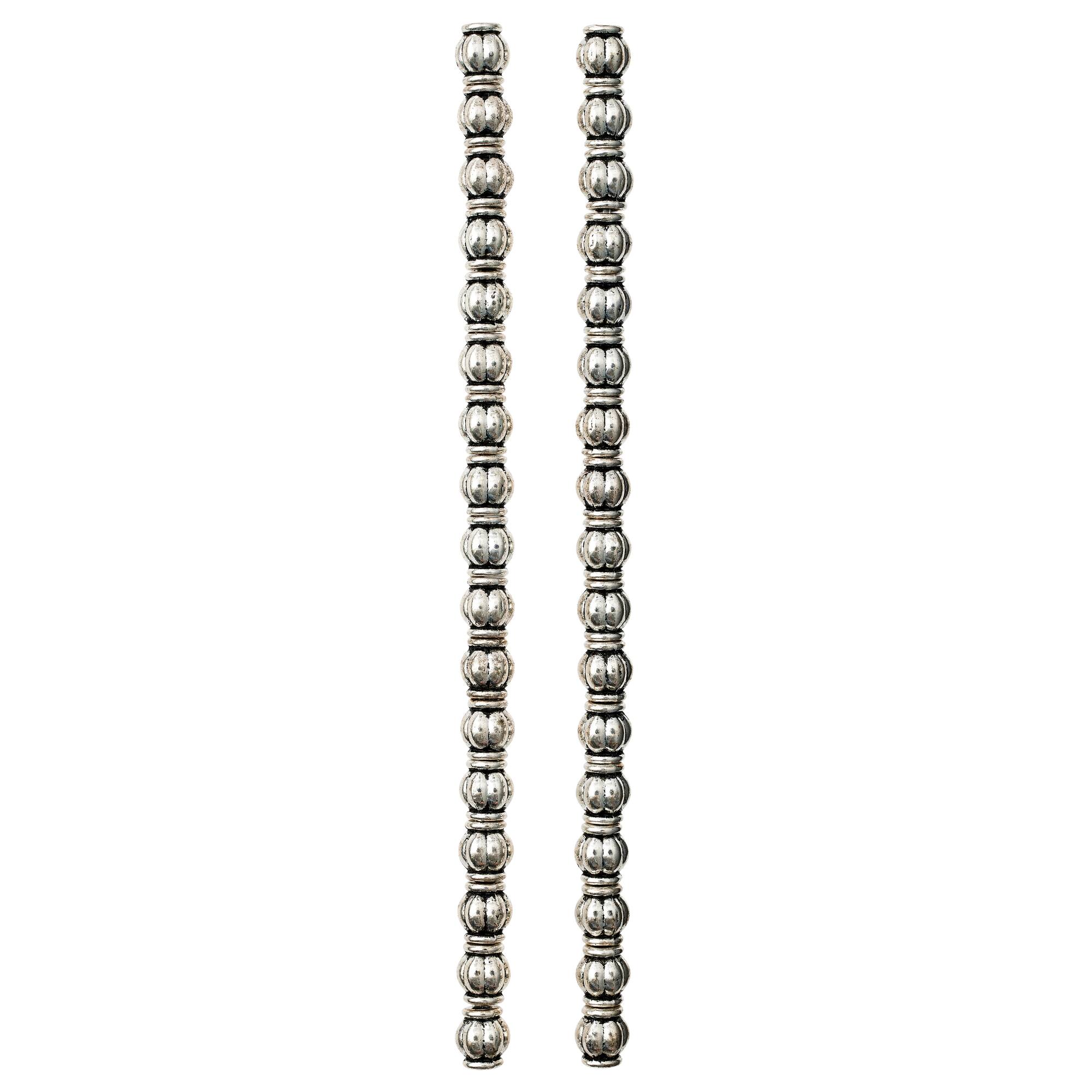Sterling Silver Plated Beads, 6mm by Bead Landing™